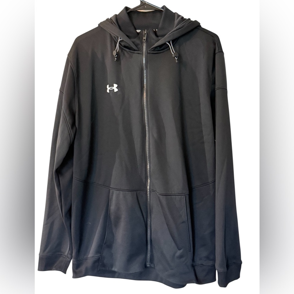 XL Under Armour Men's Black Hooded Performance Jacket